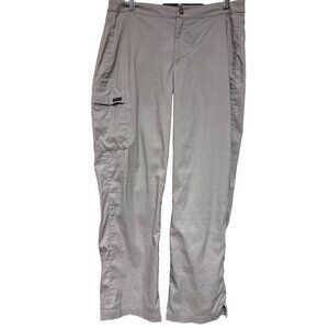 Athleta Women's Pants Hiking Dipper Tan Cargo Outdoors Activewear Large USA